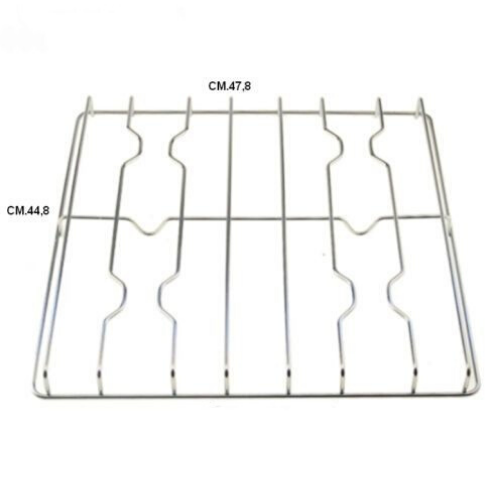 Griglia cucina Smeg Westinghouse acciaio 4 fuochi cm 47,8 x 44,8 piano cottura