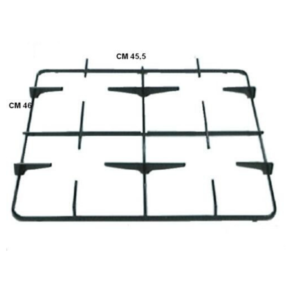 Smeg Westinghouse griglia cucina smaltata nera 4 fuochi cm 46 X 45