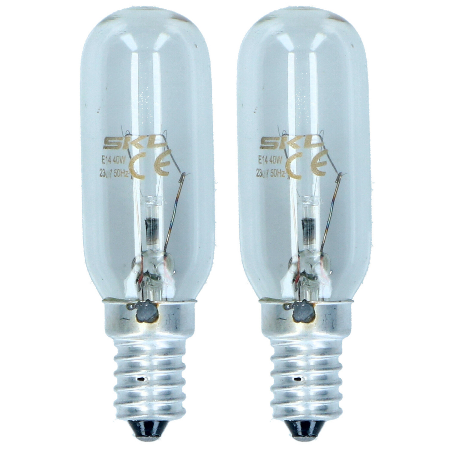 Lampada per cappa attacco lampadine E14 tubolare 40W 220 V – 2 pezzi