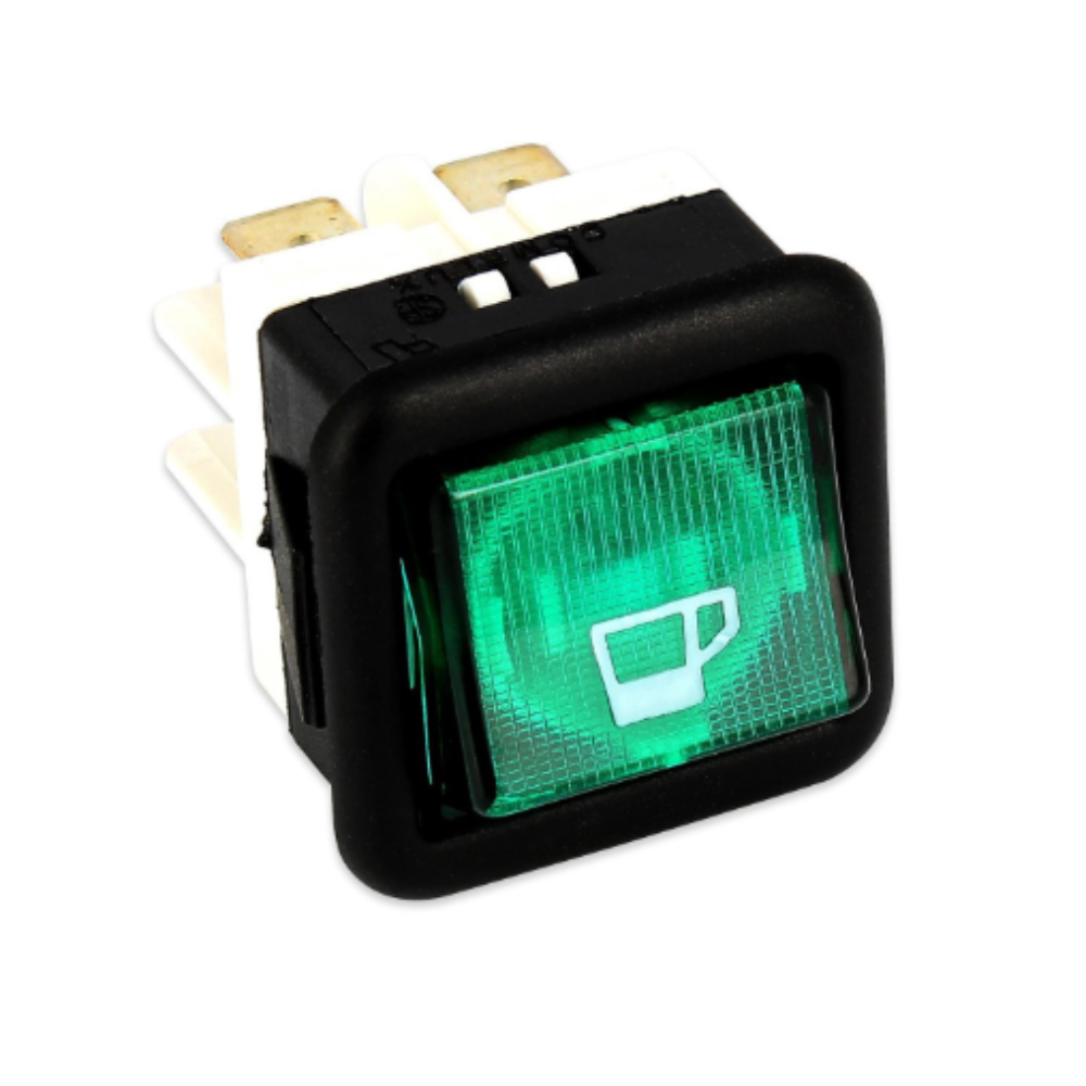 Interruttore Saeco via veneto luminoso verde bipolare - 1 pezzo