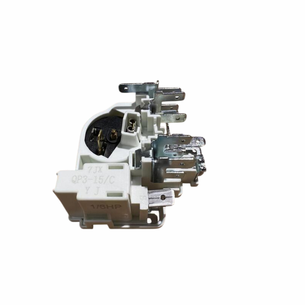 Kit di avviamento relè HP 1/6 con salvamotore ricambio per compressore frigo