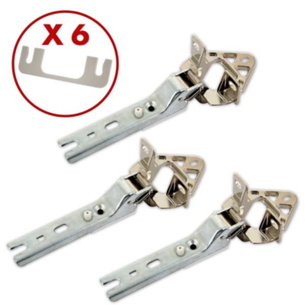 Bosch Miele Kit 3 Cerniere + 6 Piastre Per Frigorifero 5554870