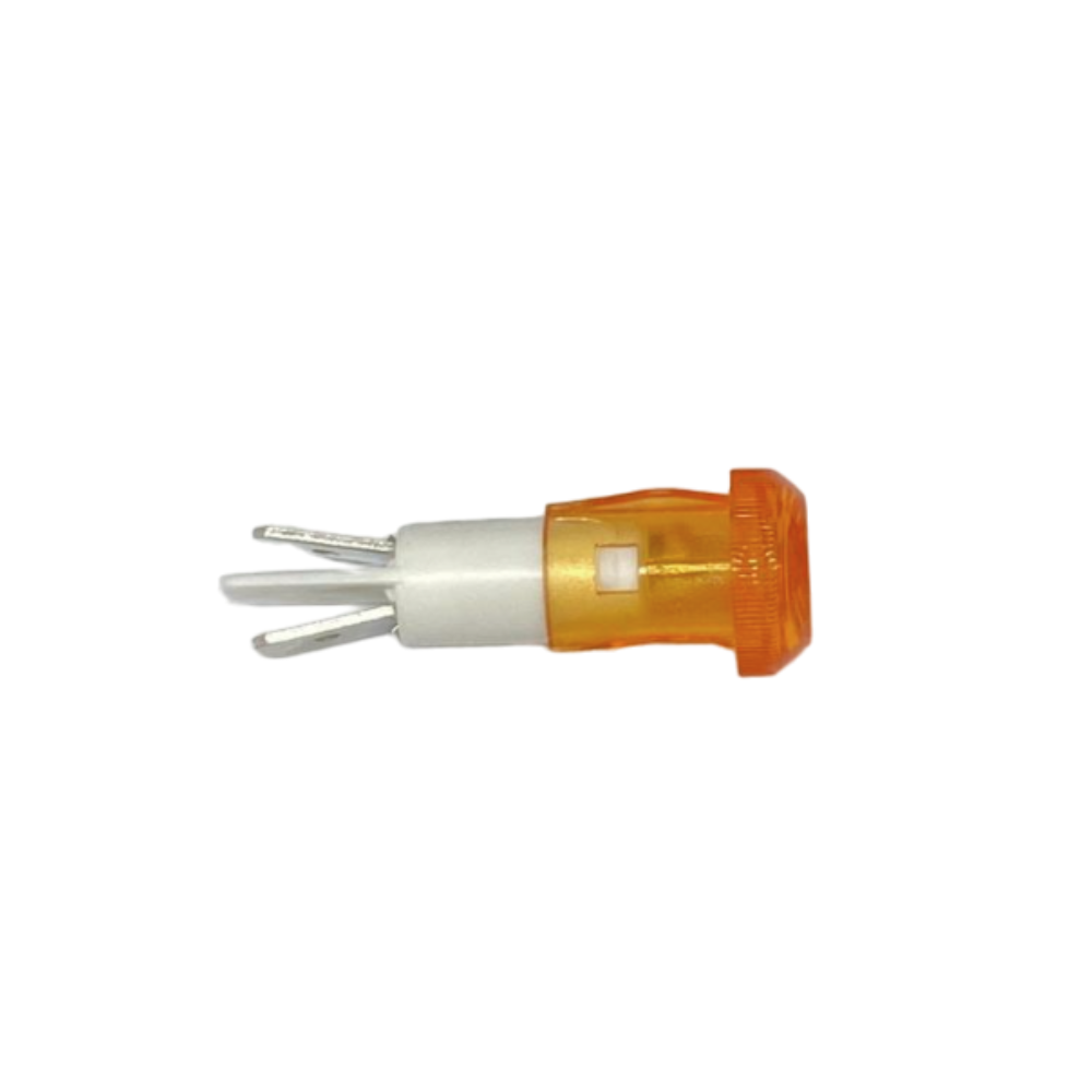 Lampada spia luminosa gialla ø 220 volt 2 faston cucina ricambio elettrodomestici