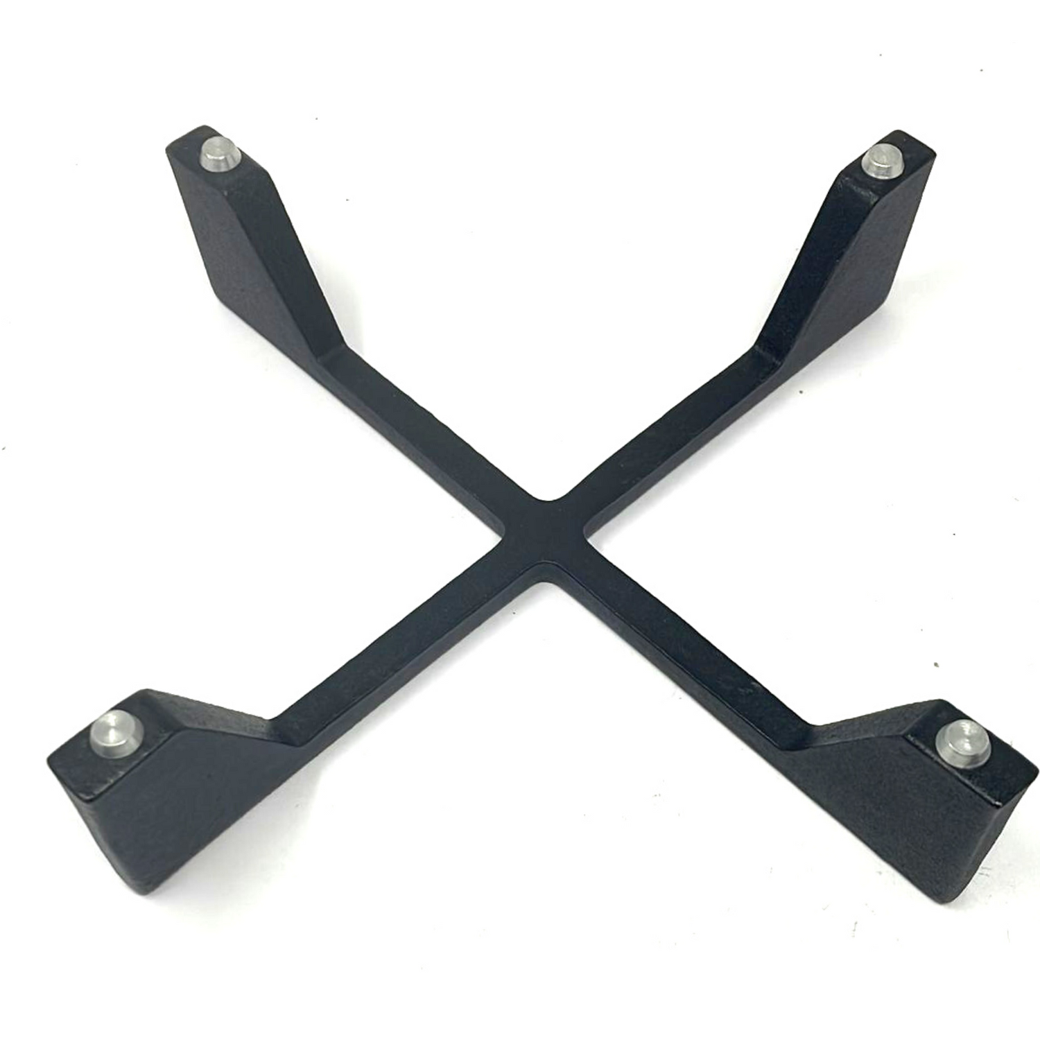 Foster - Griglia a croce in ghisa nera satinata cucina cm.16,5 x 16,5