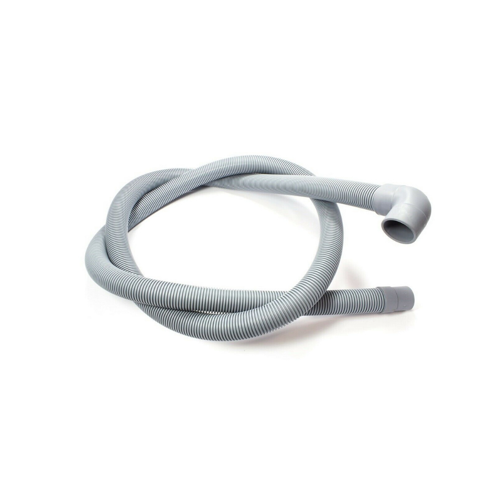 Tubo scarico lavatrice cm. 200 universale dritto/curvo. ø24 x ø28