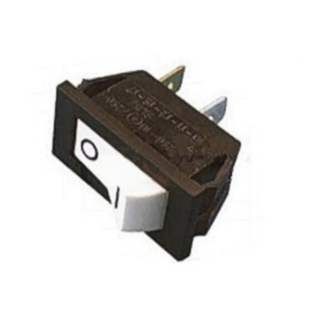 Ricambio nterruttore tasto bianco da incasso 10a 12x27-unipolare 2 faston 1 pezzo F001S