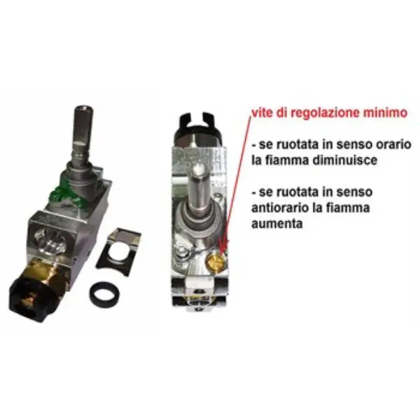 Rubinetto valvolato fornelli Sabaf piano cottura cucina Nardi - originale R3611