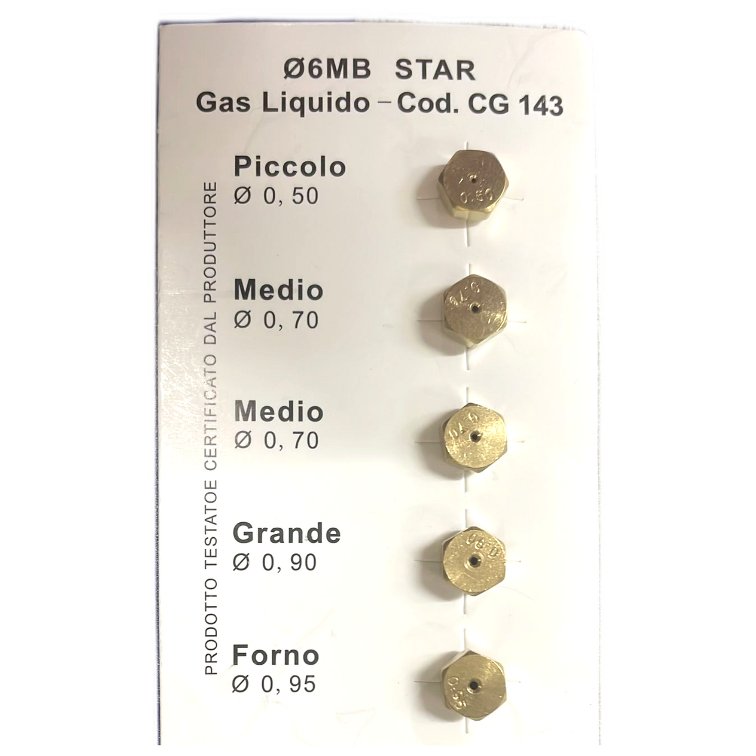 Franke - Ugelli-iniettori cucina-piano cottura 4 fuochi+forno gpl bombola 6mb