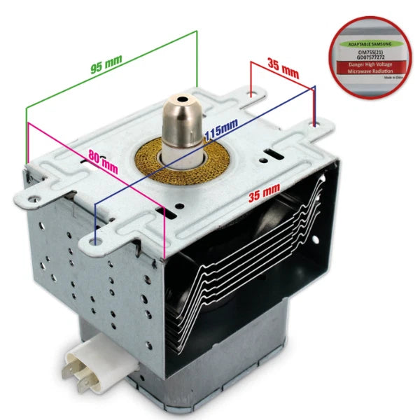 Magnetron ricambio microonde Samsung e varie marche OM75S(21)